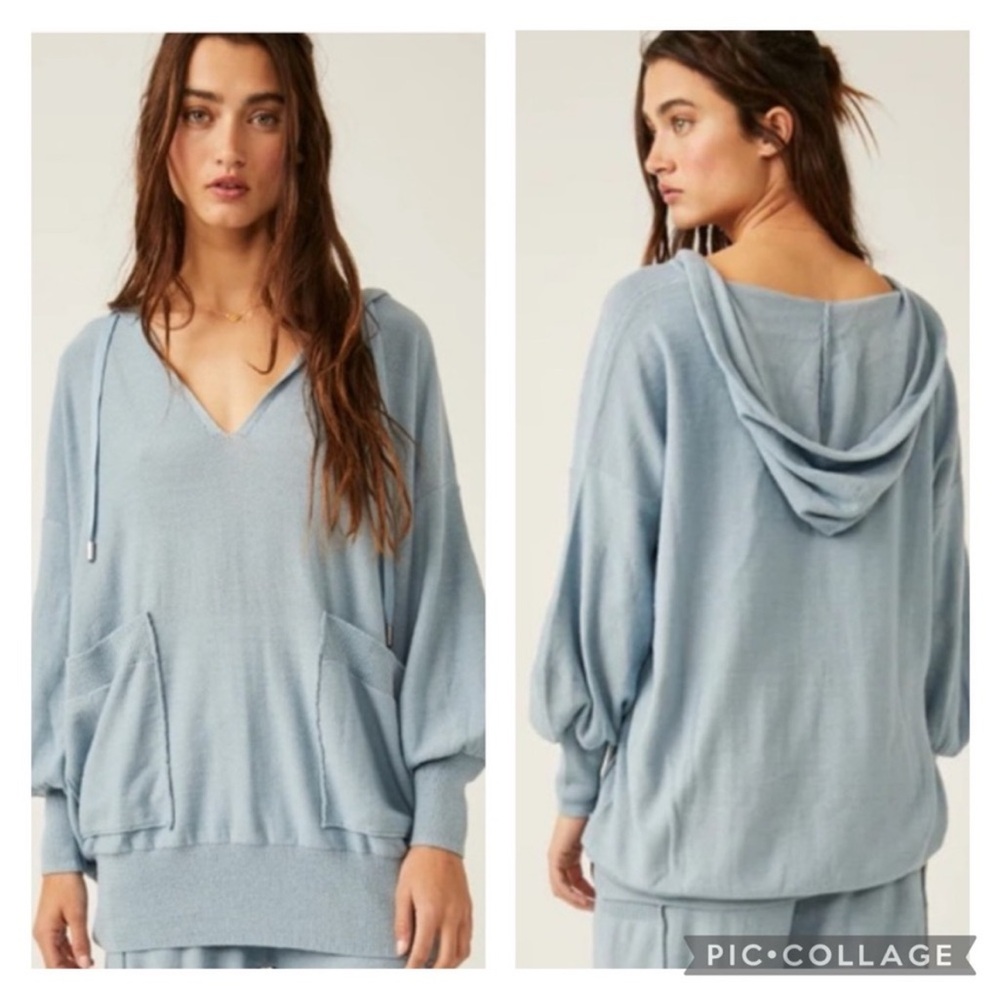 Free People Snuggle Season Pullover Hoodie Sweater